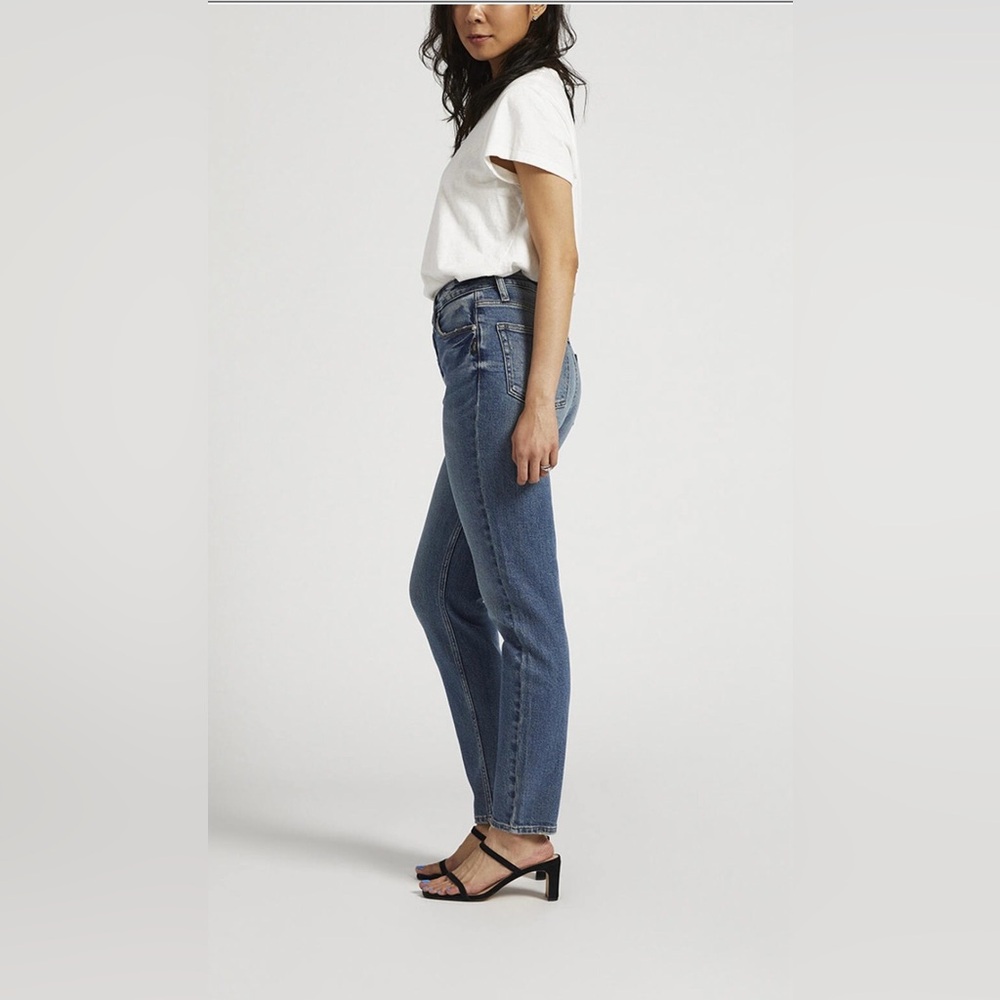 Silver Jeans High Rise Tapered Leg Mom Jean Size W25/L29